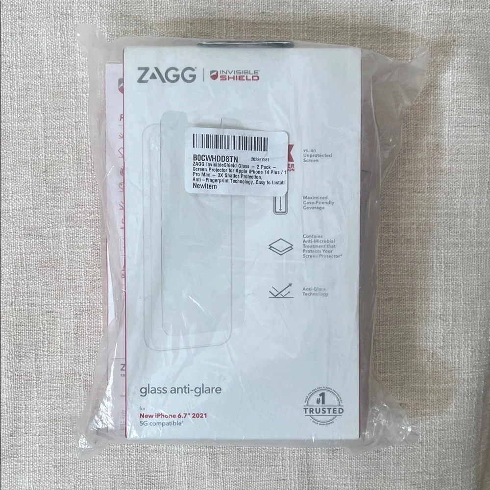 ZAGG 14 plus InvisibleShield Glass Anti-Glare Screen Protector 2 pack